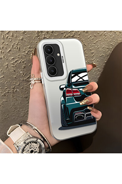 Hontinga حافظة هاتف سامسونج جالاكسي S25 FE متوافقة مع السيليكون، ذات حافة صلب...