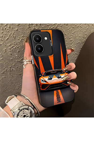 Hontinga حافظة هاتف لامبورغيني متوافقة مع هاتف Vivo Y36 مصنوعة من السيليكون ا...