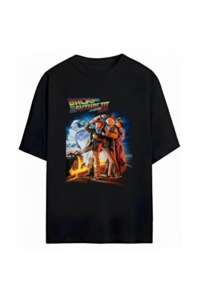 SVART WEAR Back to the Future Printed Unisex Oversized 100% Cotton Pack T-Shirt