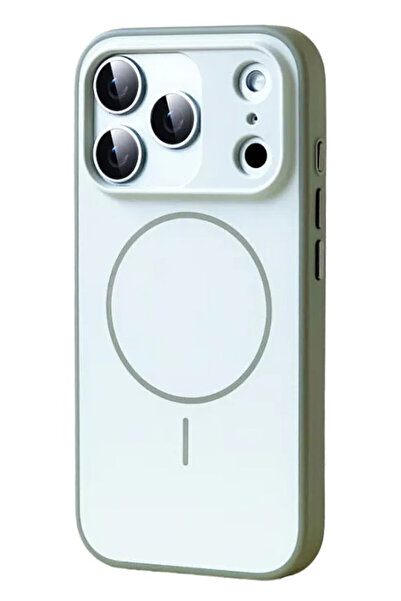 VERTEK Husa Silicon Magnetic Soft TPU Protectie Camere pentru iPhone 17 Pro, Alb