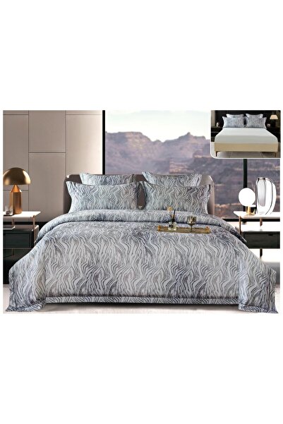 Rovitech Double Duvet Cover Set set, Thick Satin, 180 x 200 cm cm, 6 pieces, ...