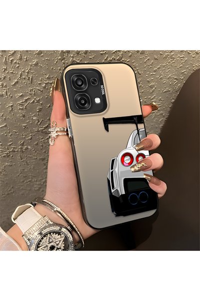 Hontinga حافظة هاتف OPPO A6 Pro 4G متوافقة مع السيليكون ذات الحواف الصلبة ومض...
