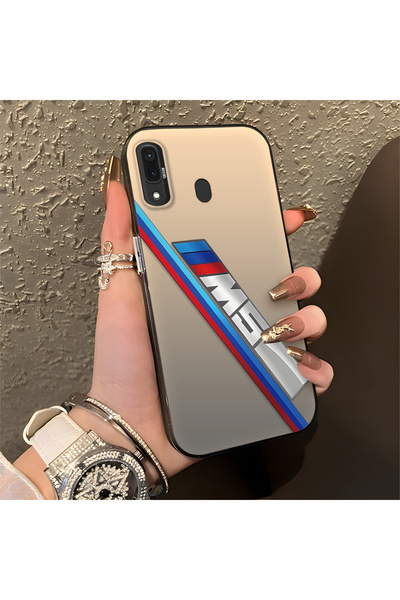 Hontinga حافظة هاتف سامسونج جالاكسي A30 متوافقة مع حافة السيليكون الصلبة والم...