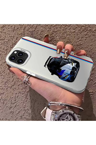 CHICASELUX حافظة هاتف BMW M5 منقوش من السيليكون ذات حافة صلبة ومضادة للسقوط م...