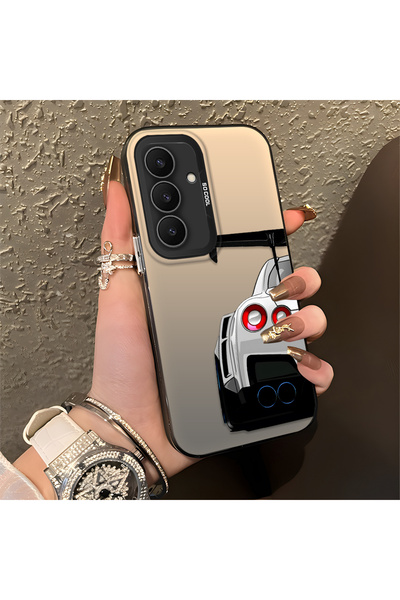 Hontinga حافظة هاتف سامسونج جالاكسي S25 FE متوافقة مع السيليكون، ذات حافة صلب...