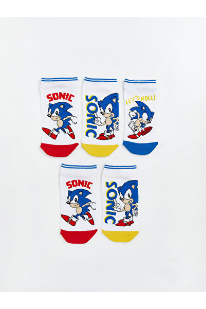 LC Waikiki جوارب للأولاد بنمط سونيك مختلط، عبوة من 5 قطع