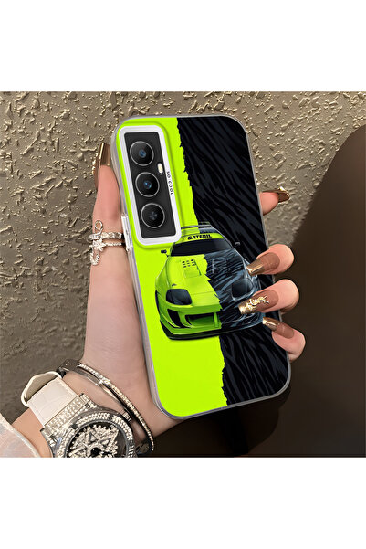 Hontinga حافظة هاتف Realme C65 4G متوافقة مع السيليكون ذات الحواف الصلبة والم...