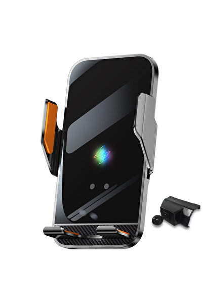 VELTROVA Suport telefon cu incarcare wireless 15W, prindere dedicata pentru B...