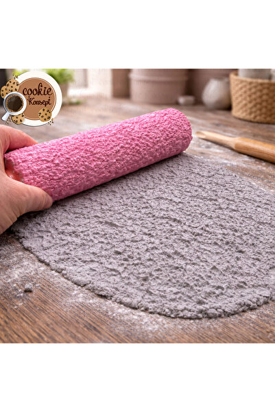 CookieKonsept Beton Yüzeyi Dokulu Merdane #2 | Kurabiye, Şeker Hamuru ve Kil ...