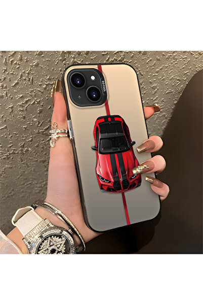 Hontinga حافظة متوافقة مع هاتف iPhone 13 Mini BMW منقوش ذات حافة من السيليكون...