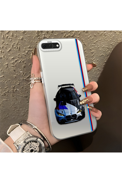 Hontinga حافظة هاتف ايفون 7 بلس متوافقة مع حافة السيليكون الصلبة ومضادة للسقو...