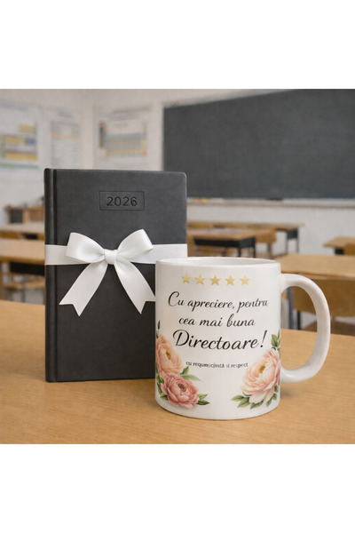 OEM Set Cadou pentru Directoare de Scoala 2026 – Cana Personalizata cu Mesaj ...