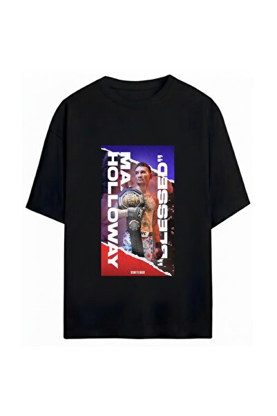 SVART WEAR تي شيرت ماكس هولواي مطبوع للجنسين مقاس كبير 100% قطن قطعة