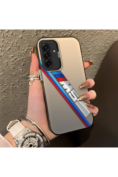 Hontinga حافظة هاتف سامسونج جالاكسي A17 متوافقة مع حافة السيليكون الصلبة ومضا...