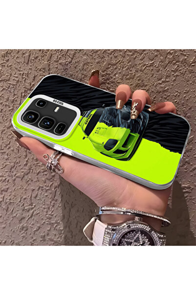 CHICASELUX حافظة هاتف لامبورغيني من السيليكون ذات حافة صلبة ومضادة للسقوط متو...