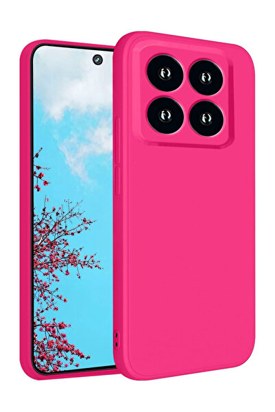 OEM Soft Touch Silicone Case, Microfiber, Camera Protection, for Xiaomi 14 Pr...