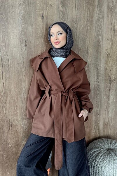 Şulemoda Giyim Παλτό Παντσόν Καφέ