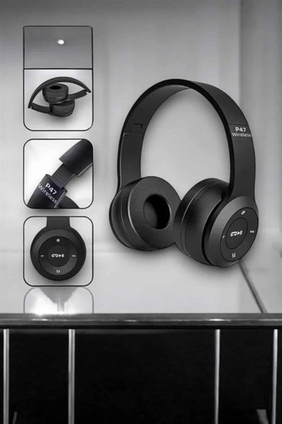 Kanonik Education سماعة رأس بلوتوث مريحة مع بطاقة Tf ودعم Aux