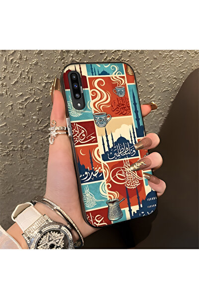 Hontinga حافظة هاتف سامسونج جالاكسي A30S متوافقة مع الحواف السيليكونية الصلبة...