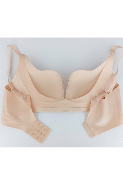 My Scialle Women's Laser Cut Seamless Non-wired Non-Padded Shaping / Sculpting Tulle Detail Bra