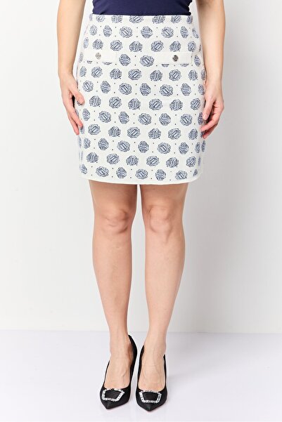 Maje Women Allover Print Mini Skirt, Multicolor