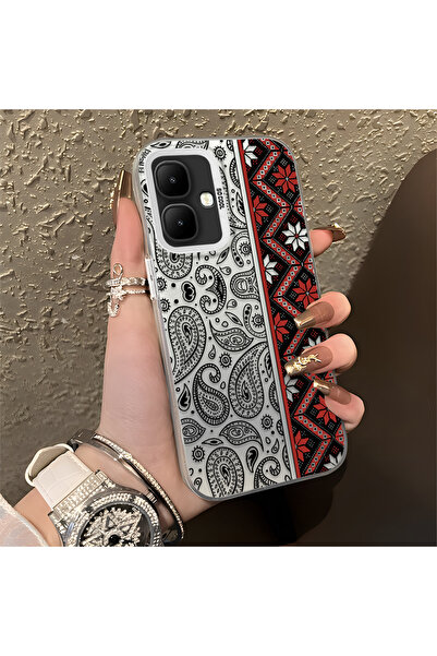 Hontinga حافظة هاتف Infinix Smart 10 متوافقة مع سجادة كليم منقوش من السيليكون...