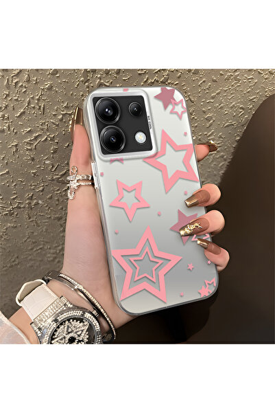 Hontinga حافظة هاتف Redmi Note 13 Pro 5G متوافقة مع Yıldızlar منقوش من السيلي...