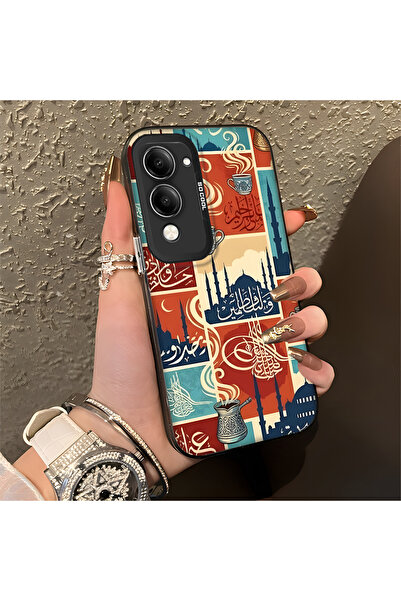 Hontinga حافظة هاتف Vivo Y29S متوافقة مع الحواف السيليكونية الصلبة والمضادة ل...