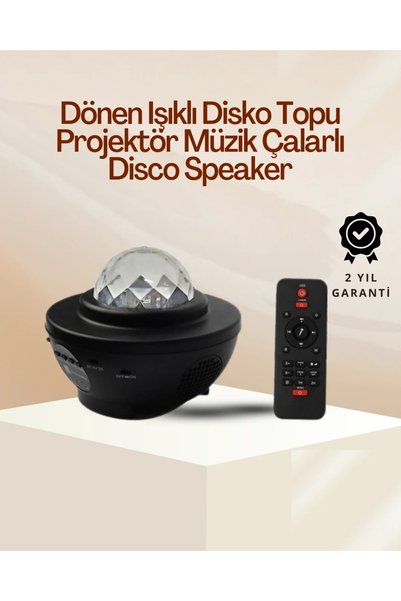 Epilons Yıldız & Okyanus Dalga Projektörü – Bluetooth / Usb Hoparlörlü