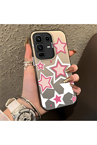Hontinga Infinix Note 50 Pro Plus Compatible Colorful Stars Silicone Edge Har...