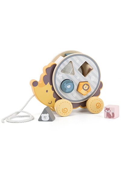 Viga joc de arici din lemn pentru tragerea și introducerea