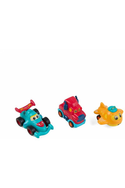 MomKi SET 3 VEHICULE CU CAMION ROSU