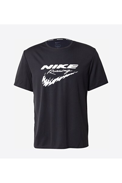 Nike Running T-shirt Dri-Fit UV "Black/White" HV2136-010