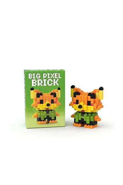 ydn Tilki Tasarımlı Büyük Parçalı Blok Oyuncak Seti Big Pixel Brick Seti