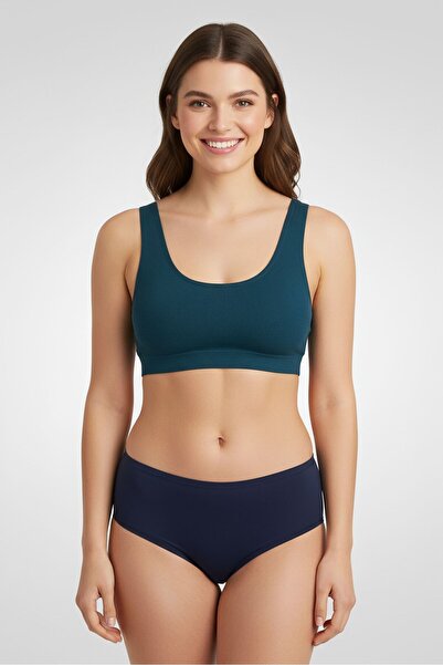 RENE ROFE Women 5 Pcs Plain Hipster Panties, Multicolor