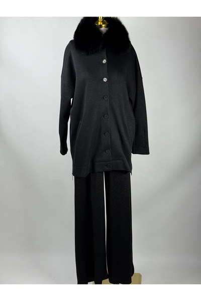 qupra Siyah Kürklü Takım