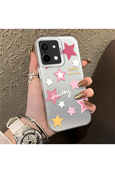 Hontinga حافظة هاتف متوافقة مع هاتف Vivo Y28 مصنوعة من السيليكون ذات حواف صلب...