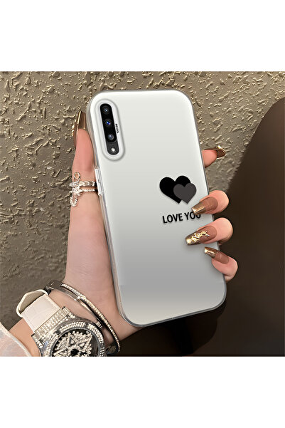 Hontinga حافظة هاتف سامسونج جالاكسي A50s متوافقة مع هارت منقوش من السيليكون ذ...