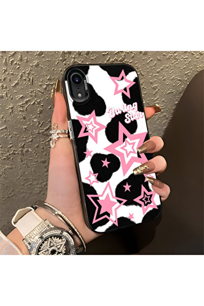 Hontinga iPhone Xr Compatible Silicone Edge Hard Back Anti-Fall Phone Case Co...