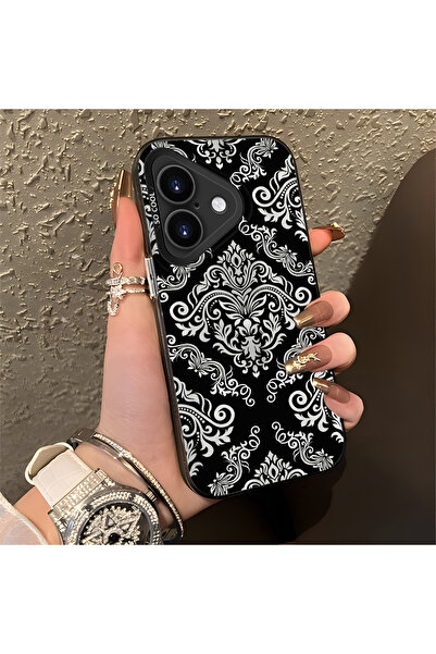 Hontinga حافظة هاتف من السيليكون متوافقة مع هاتف iPhone 16 Plus، ذات حافة صلب...