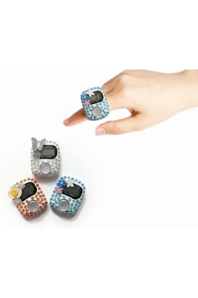 AYMNOOR 3 Pack Bling Digital Finger Tasbeeh Counter