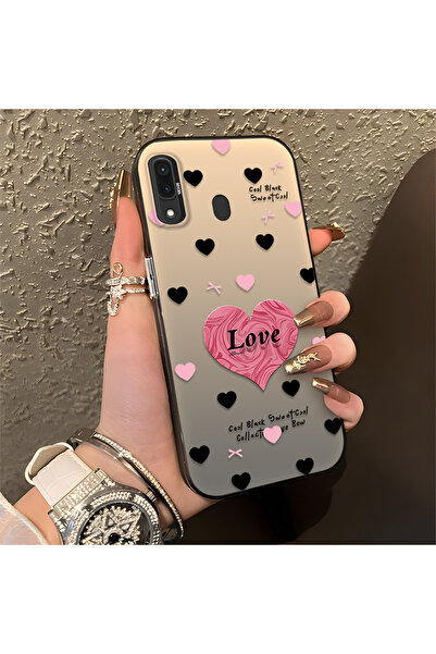 Hontinga حافظة هاتف سامسونج جالاكسي A30 متوافقة مع الحواف السيليكونية الصلبة ...