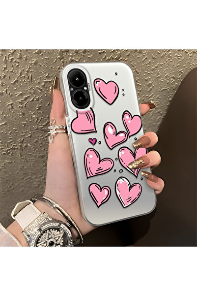 Hontinga Realme C67 Compatible Silicone Edge Hard Back Anti-Fall Phone Case H...