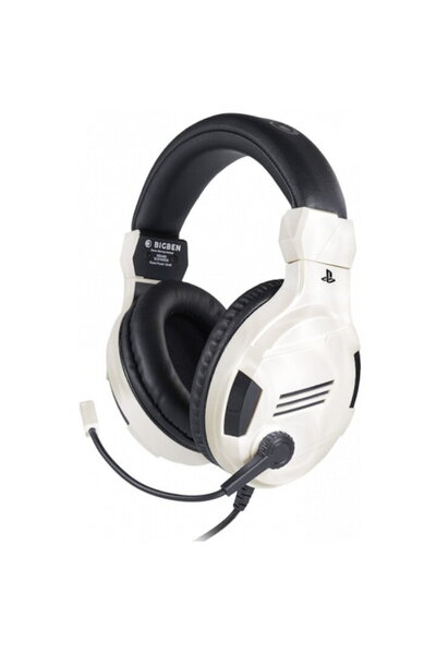 Bigben SETV3, PS4, Alb, Casti gaming stereo cu fir, compatibil PS4 (PS4OFHEAD...