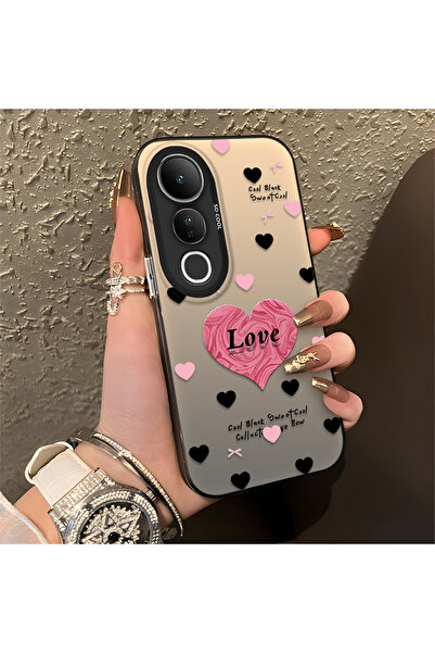 Hontinga حافظة هاتف Vivo V50 Lite متوافقة مع الحواف السيليكونية الصلبة والمضا...