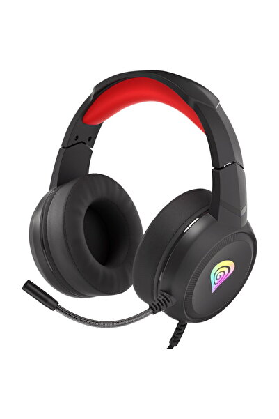 Genesis Neon 200 RGB stereo 2.5mm USB Negru-Rosu
