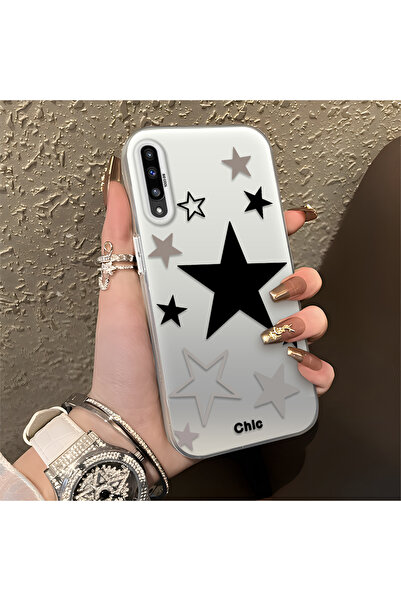 Hontinga حافظة هاتف سامسونج جالاكسي A50 متوافقة مع ستارز منقوش مصنوعة من السي...