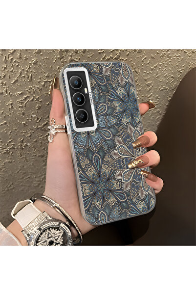 Hontinga حافظة هاتف Realme C65 4G متوافقة مع السيليكون ذات حافة صلبة ومضادة ل...