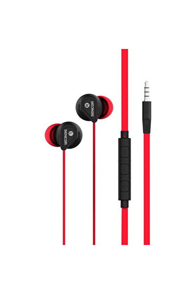 Sencor SEP 172, cu fir, 20 Hz - 20 kHz Rosu