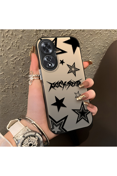 Hontinga حافظة هاتف من السيليكون متوافقة مع OPPO A60، موديل منقوش من سلسلة ست...